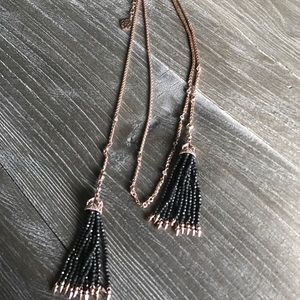 Kendra Scott Tassel Necklace in Rose Gold